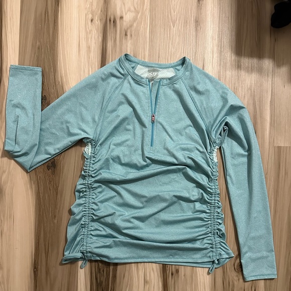 Calia by Carrie Underwood workout top. size medium. quarter zip. teal. size M. - Picture 1 of 3